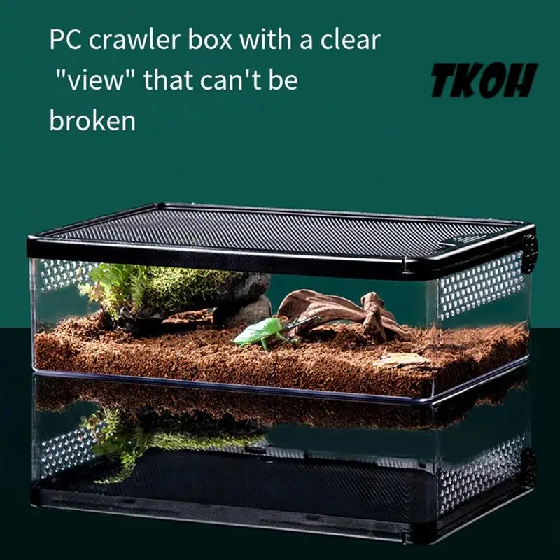 TKOH-Transparent Reptile Feeding Box Amphibian Insect Reptile Breeding Box Ventilation Hatching Container Reptile Breedingbox
TKOH-Transparent Reptile Feeding Box Amphibian Insect Reptile Breeding Box Ventilation Hatching Container Reptile Breedingbox