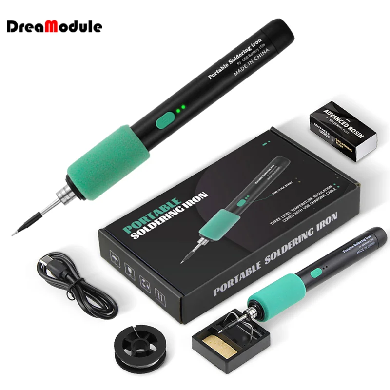 USB Soldering Iron Kit Type-C Wireless Three-Level Temperature Adjustable Mini Soldering Iron Welding Repair Tools
USB Soldering Iron Kit Type-C Wireless Three-Level Temperature Adjustable Mini Soldering Iron Welding Repair Tools