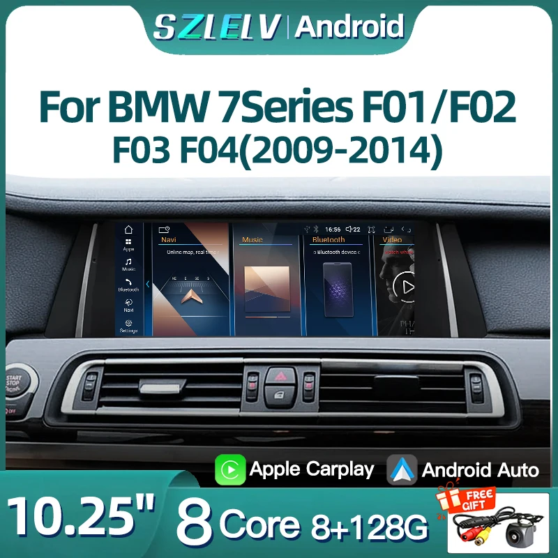 New ID6 ID7 ID8 10.25inch Android Car Radio Audio Player For BMW 7 Series F01 F02 Wireless CarPlay Auto Multimedia GPS BT Navia
New ID6 ID7 ID8 10.25inch Android Car Radio Audio Player For BMW 7 Series F01 F02 Wireless CarPlay Auto Multimedia GPS BT Navia