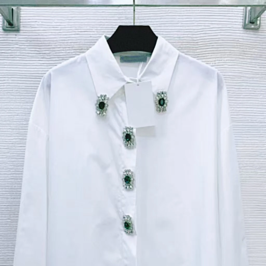 High-end Embroidered Flares Oversized Shirts Blouses For Women 2026 Long Sleeve Single Breasted White Tops Blusas Woman Clothing
High-end Embroidered Flares Oversized Shirts Blouses For Women 2026 Long Sleeve Single Breasted White Tops Blusas Woman Clothing