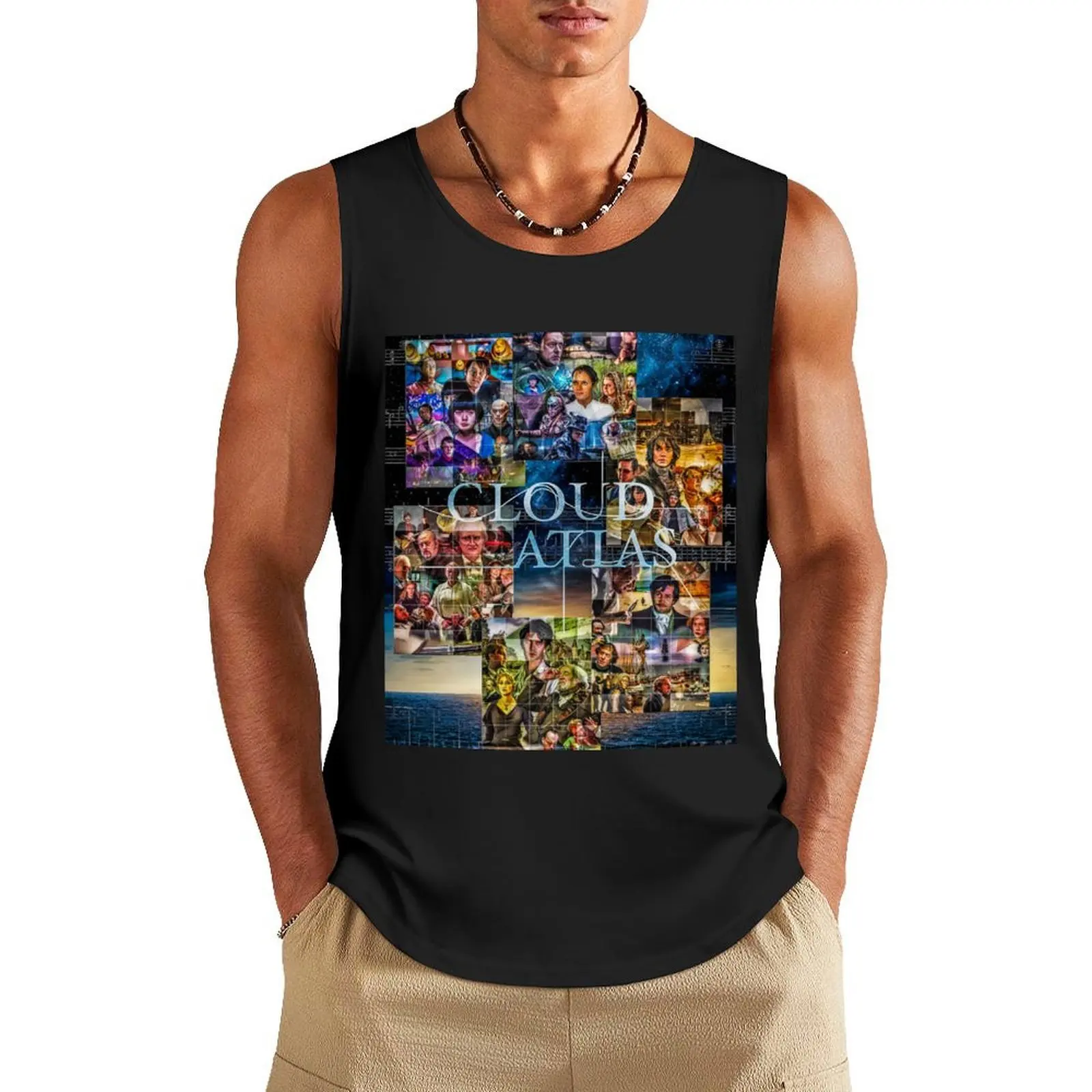 Cloud Atlas Collage Homage Tank Top men clothings Sleeveless T-shirt bodybuilding men clothes gym Men's t-shirts
Cloud Atlas Collage Homage Tank Top men clothings Sleeveless T-shirt bodybuilding men clothes gym Men's t-shirts