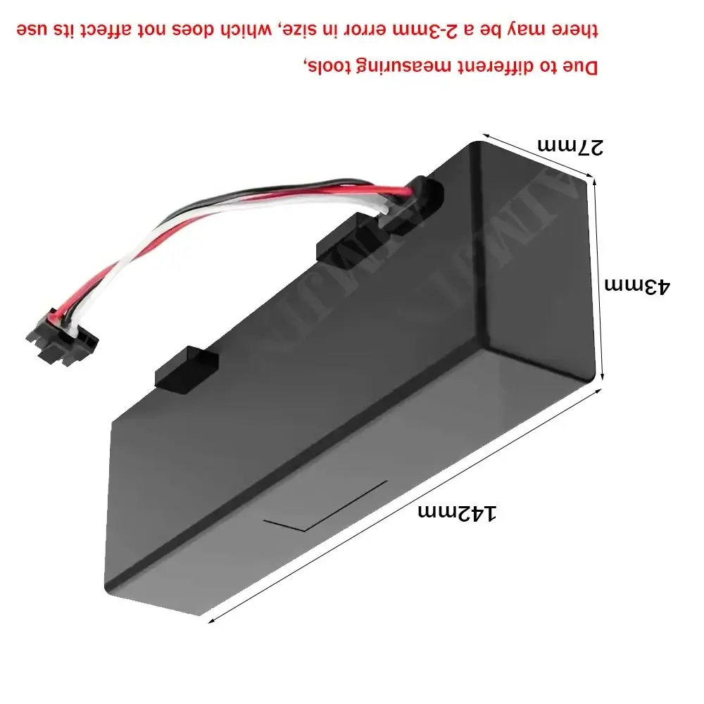 14.8V 6800mAh 4S1P Sweeper Battery for Xiaomi Mijia Mi Robot Vacuum-Mop P Li-ion Replacement Battery
14.8V 6800mAh 4S1P Sweeper Battery for Xiaomi Mijia Mi Robot Vacuum-Mop P Li-ion Replacement Battery