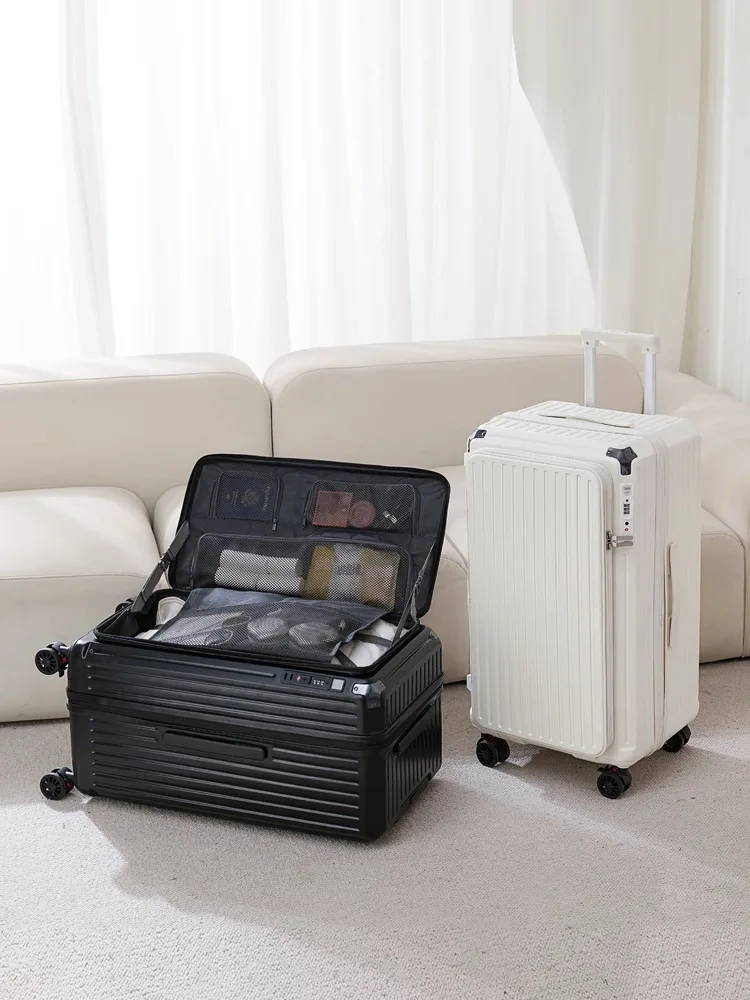 Новый багаж большой вместимости с боковым отверстием, женский багаж с паролем, мужские 20-дюймовые 5-колесные дорожные чемоданы
Новый багаж большой вместимости с боковым отверстием, женский багаж с паролем, мужские 20-дюймовые 5-колесные дорожные чемоданы