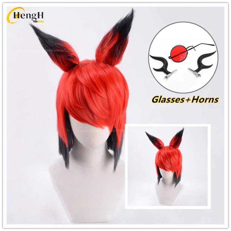 In Stock Synthetic Anime Alastor Cosplay Wig With Ears Red Black And Glasses Heat Resistant Hair Hotel Cosplay Wigs + A Wig Cap
In Stock Synthetic Anime Alastor Cosplay Wig With Ears Red Black And Glasses Heat Resistant Hair Hotel Cosplay Wigs + A Wig Cap