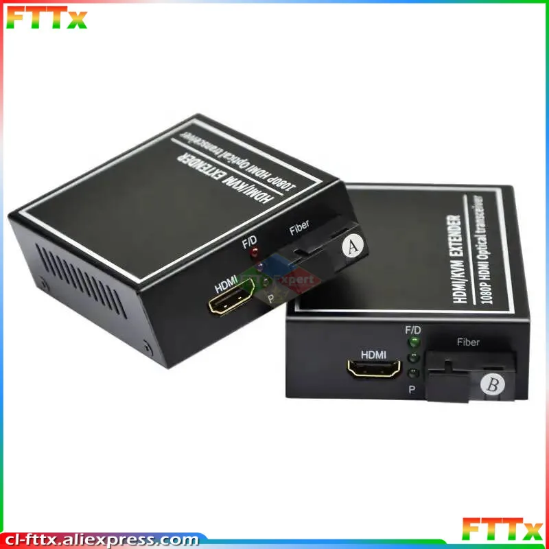 1pair HDMI Optical Extender Transceiver HD Audio and Video Optical Fiber Translate With KVM Keyboard Mouse Transmit 20km SC port
1pair HDMI Optical Extender Transceiver HD Audio and Video Optical Fiber Translate With KVM Keyboard Mouse Transmit 20km SC port