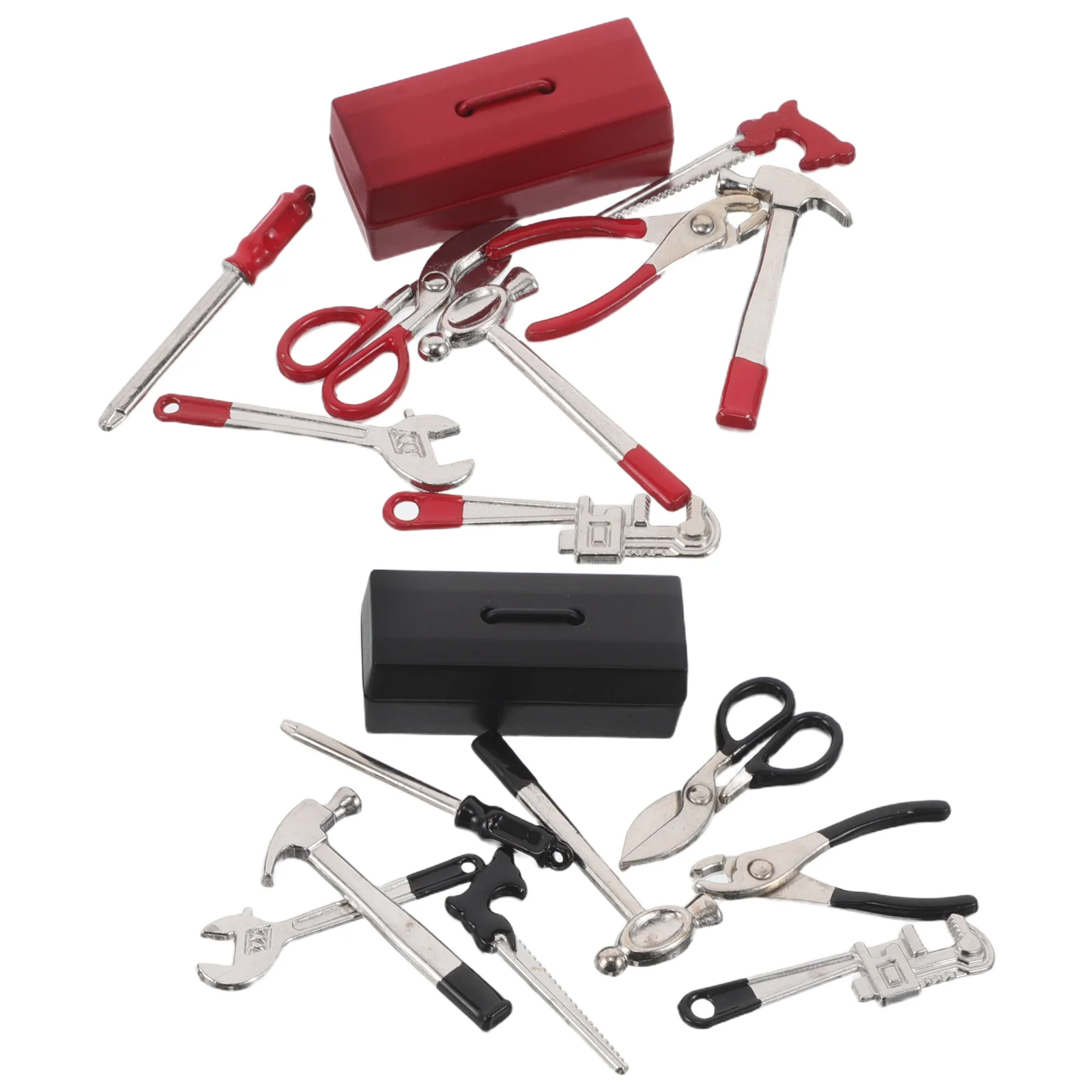 2 Sets Mini Tool House Accessories Dollhouse Kit Crafting Supplies Toolbox Hobby Tools for Model Building Work
2 Sets Mini Tool House Accessories Dollhouse Kit Crafting Supplies Toolbox Hobby Tools for Model Building Work