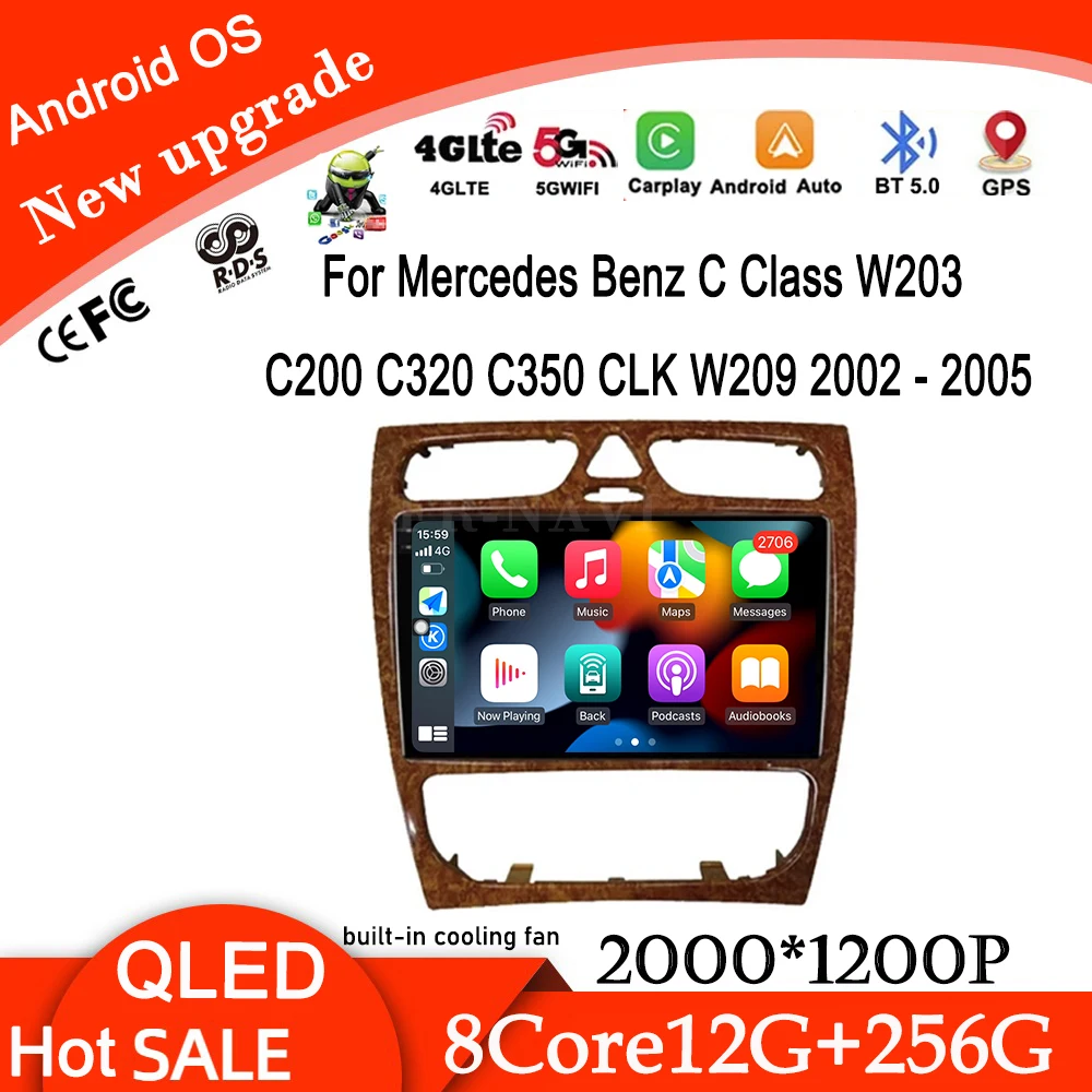 DSP Android14 для Mercedes Benz C Class W203 C200 C320 C350 CLK W209 2002-2005 Автомобильное мультимедийное радио с GPS-навигацией Carplay
DSP Android14 для Mercedes Benz C Class W203 C200 C320 C350 CLK W209 2002-2005 Автомобильное мультимедийное радио с GPS-навигацией Carplay
