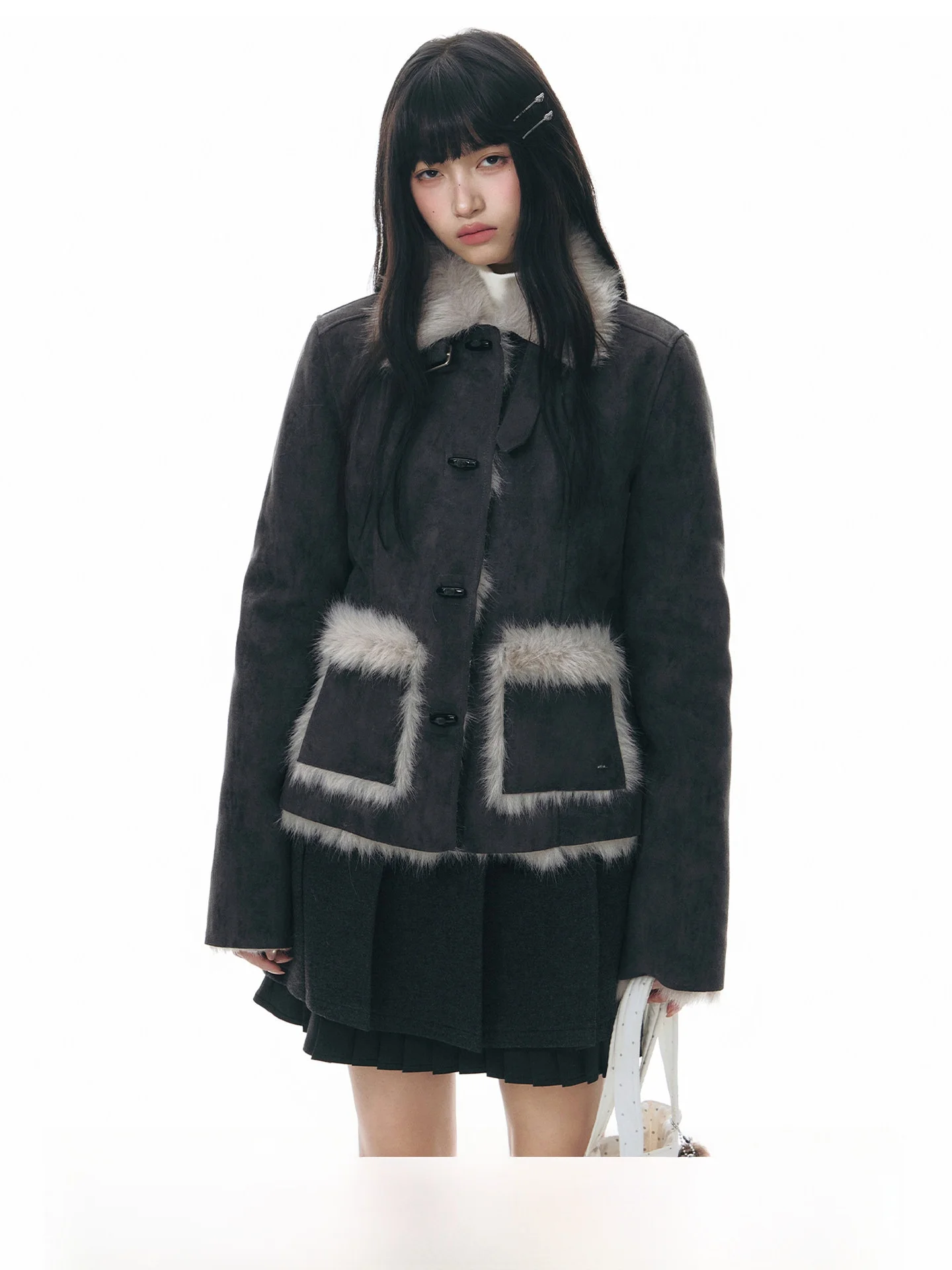 NAPSNAPS Women's Faux Fur Coat Warmth Slim Fit Collar Design Long Sleeve Cotton Clothes for Winter Season New Style
NAPSNAPS Women's Faux Fur Coat Warmth Slim Fit Collar Design Long Sleeve Cotton Clothes for Winter Season New Style