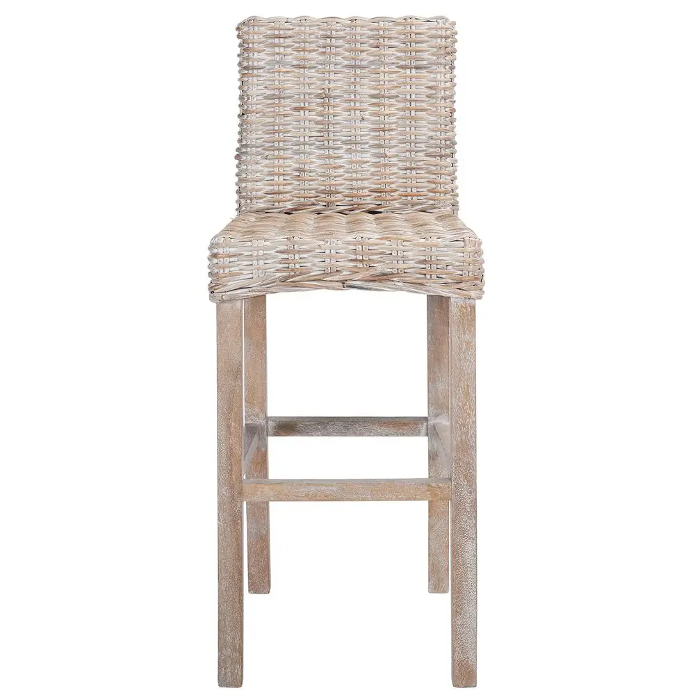 Home Tobie Grey White Wash Rattan 30inch Bar Stool
Home Tobie Grey White Wash Rattan 30inch Bar Stool