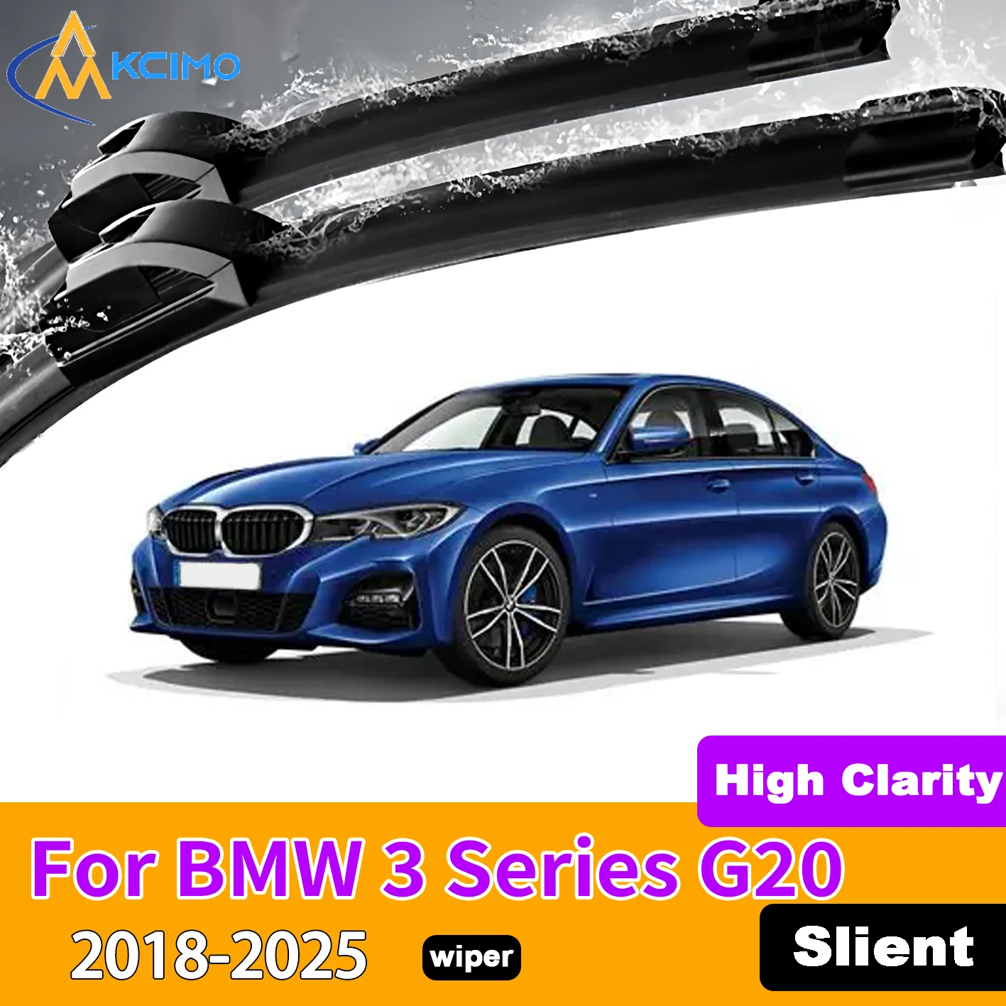 KCIMO 2PCS Front Windshield Wiper Blades For BMW 3 Series G20 G21 G28 2018-2025 Rubber Full Coverage Wiping Silent Wiper Blades
KCIMO 2PCS Front Windshield Wiper Blades For BMW 3 Series G20 G21 G28 2018-2025 Rubber Full Coverage Wiping Silent Wiper Blades