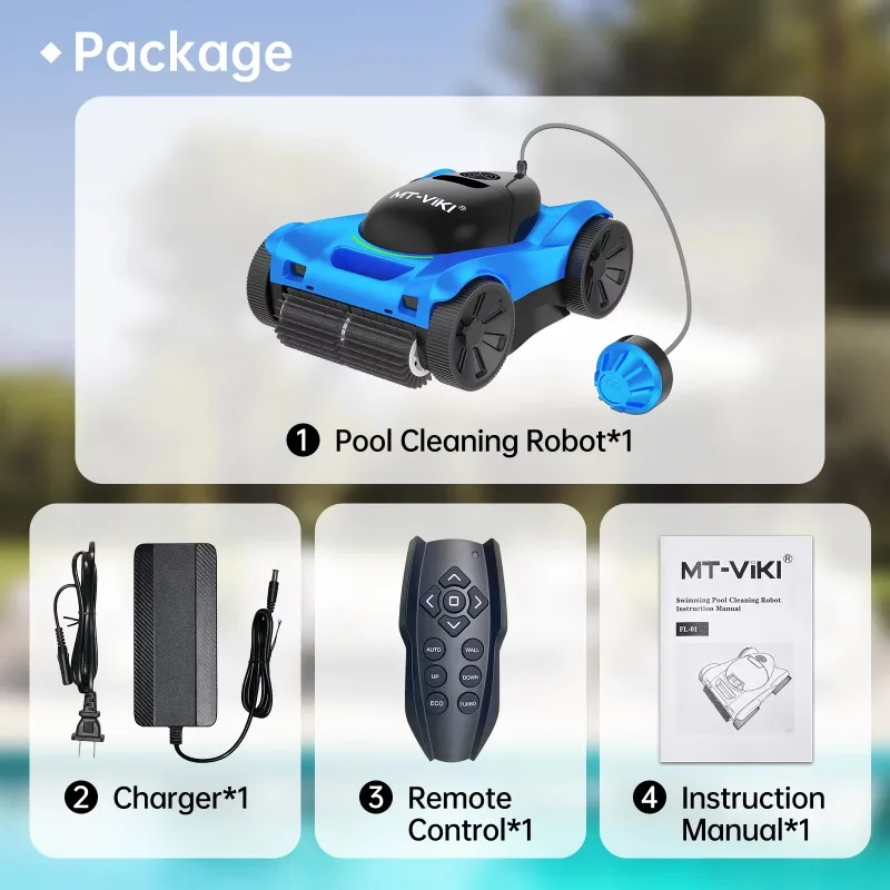 H8 Cordless Robotic Pool Cleaner, Up To 8H Runtime In ECO Mode, 300W Strong Suction, App Remote Control, Wall Cleaning
H8 Cordless Robotic Pool Cleaner, Up To 8H Runtime In ECO Mode, 300W Strong Suction, App Remote Control, Wall Cleaning