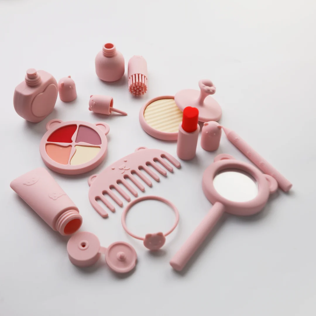 12pcs Girl Makeup Toy Silicone Simulation Cosmetic Toy Set Children Imitate Makeup Tools Edible Grade Silicone Child Girl Makeup
12pcs Girl Makeup Toy Silicone Simulation Cosmetic Toy Set Children Imitate Makeup Tools Edible Grade Silicone Child Girl Makeup