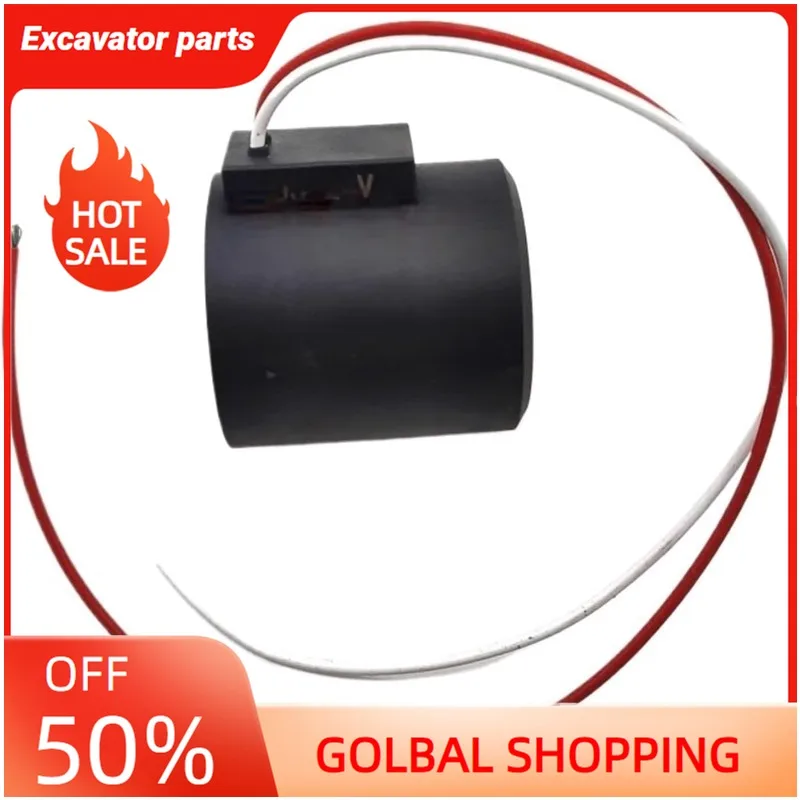 Катушка электромагнитного клапана экскаватора SKM5 12 В 24 В Аксессуары для экскаваторов для тяжелого оборудования (24 В)
Катушка электромагнитного клапана экскаватора SKM5 12 В 24 В Аксессуары для экскаваторов для тяжелого оборудования (24 В)