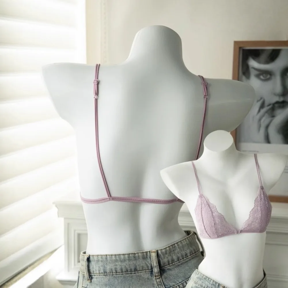 Ultra-thin Shoulder Strap Lace Wireless V Bra Front Button Lingerie Seamless Lace Floral Print Bra Anti-sagging Shockproof
Ultra-thin Shoulder Strap Lace Wireless V Bra Front Button Lingerie Seamless Lace Floral Print Bra Anti-sagging Shockproof