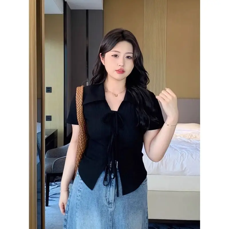 Slimming ort Sve Women's T-irt plus Size Waist-Cinching Meat-Covering Korean Design Sensation Asymmetrical Versatile C...
Slimming ort Sve Women's T-irt plus Size Waist-Cinching Meat-Covering Korean Design Sensation Asymmetrical Versatile C...