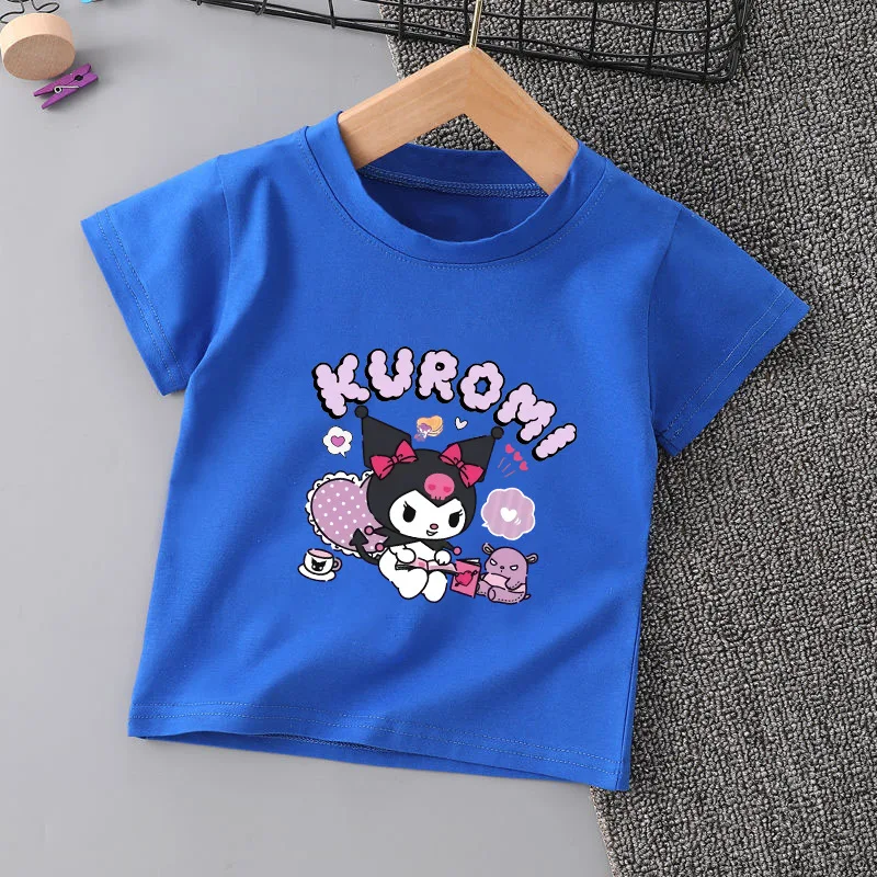 New Children's T-shirt Kuromi Cartoon Printed Pure Cotton Trendy Brand Parent-child Wear Men's and Women's Short Sleeves
New Children's T-shirt Kuromi Cartoon Printed Pure Cotton Trendy Brand Parent-child Wear Men's and Women's Short Sleeves