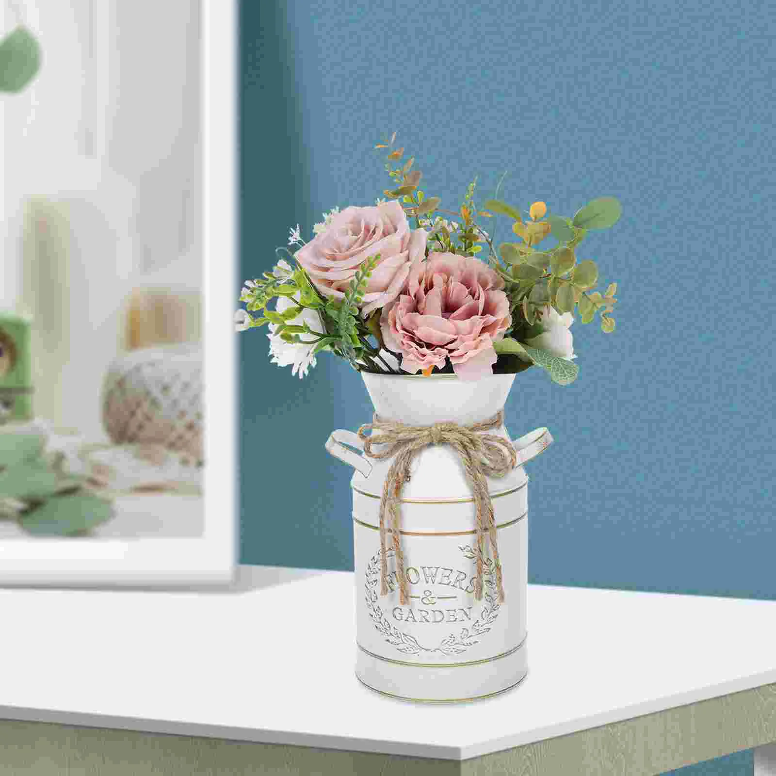 Metal Tin Bucket Vase Dad Water Pitchers Planter Galvanized Iron Vintage Kitchen Decor Decorative Flower
Metal Tin Bucket Vase Dad Water Pitchers Planter Galvanized Iron Vintage Kitchen Decor Decorative Flower