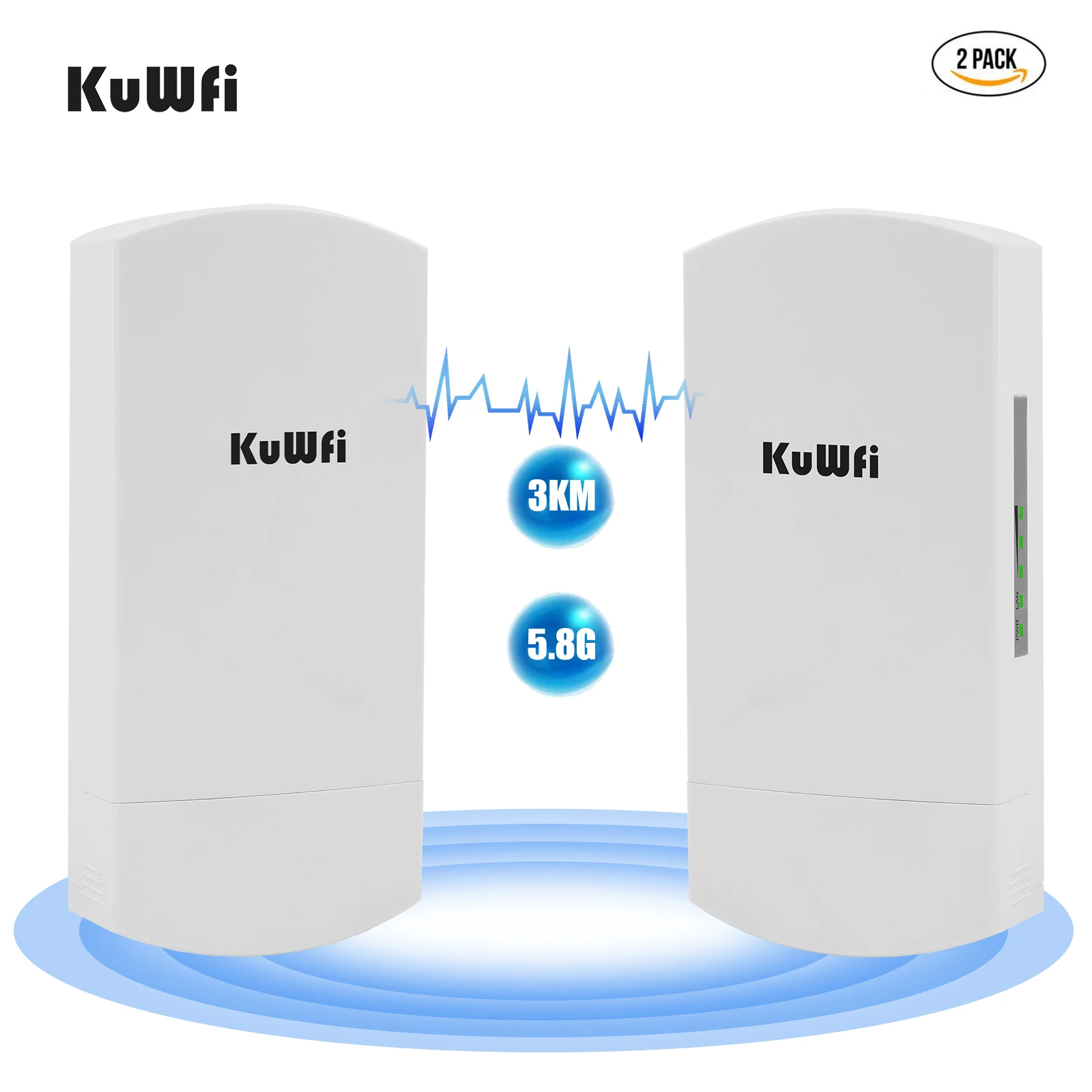 KuWFi 5.8G Oudoor WiFi Router 300Mbps Wireless WIFI Beidge 3KM Wifi Range Extender Repeater CPE Router With 48VPOE For IP Camera
KuWFi 5.8G Oudoor WiFi Router 300Mbps Wireless WIFI Beidge 3KM Wifi Range Extender Repeater CPE Router With 48VPOE For IP Camera