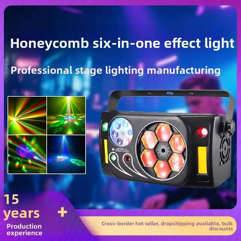 Bee Eye 6in1 Effect Light with Remote, RGB Rotating Laser Stage Lamp for DJ Bar KTV Party
Bee Eye 6in1 Effect Light with Remote, RGB Rotating Laser Stage Lamp for DJ Bar KTV Party