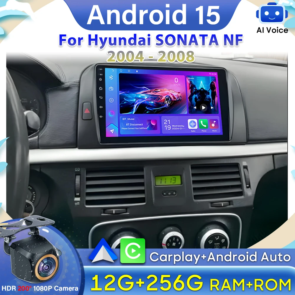 Автомобильное радио Carplay для Hyundai SONATA NF 2004 2005 2006-2008 Android 15 без 2din GPS-навигация Carplay стерео автомобильный монитор DVD
Автомобильное радио Carplay для Hyundai SONATA NF 2004 2005 2006-2008 Android 15 без 2din GPS-навигация Carplay стерео автомобильный монитор DVD