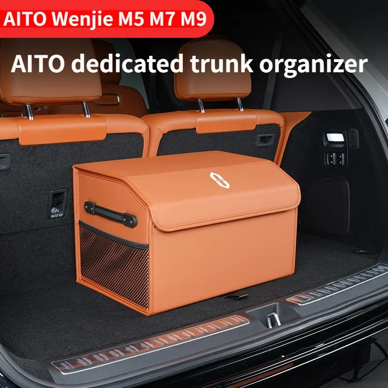 Foldable Leather Car Organizer for AITO Wenjie M5 M7 M9, Trunk organizer with Specialized Design for Wenjie,Novelty Car supplies
Foldable Leather Car Organizer for AITO Wenjie M5 M7 M9, Trunk organizer with Specialized Design for Wenjie,Novelty Car supplies