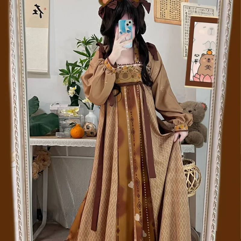 Original Chinese Traditional Hanfu Dress Tang Dynasty Style Kawaii Cartoon Print Ancient Cosplay Dance Elegant Princess Outfits
Original Chinese Traditional Hanfu Dress Tang Dynasty Style Kawaii Cartoon Print Ancient Cosplay Dance Elegant Princess Outfits