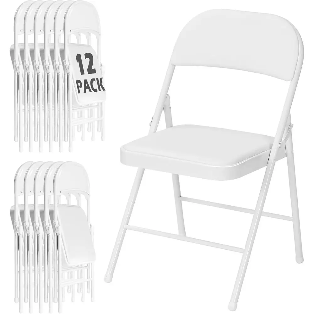 12-Pack Padded Cushion Metal Stackable Chairs for Home, Office, and Events
12-Pack Padded Cushion Metal Stackable Chairs for Home, Office, and Events