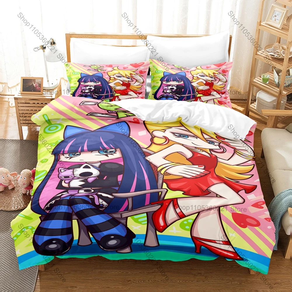 Panty and Stocking Kpop Theme Bedding Set 3D Print Comfortable Bed Linen for Fans Bedroom Decoration Otaku Bedroom Decor
Panty and Stocking Kpop Theme Bedding Set 3D Print Comfortable Bed Linen for Fans Bedroom Decoration Otaku Bedroom Decor