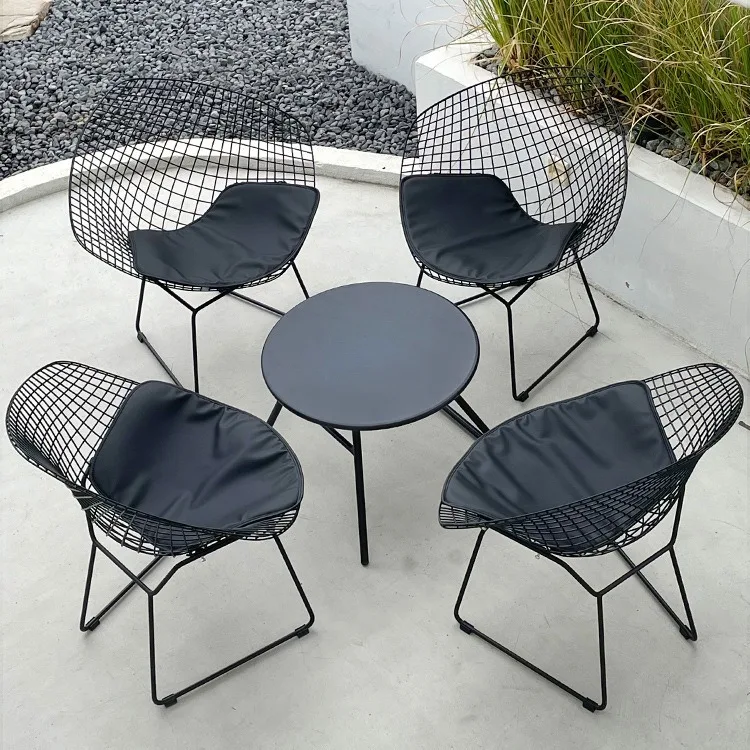 Outdoor courtyard waterproof coffee shop balcony milk tea shop stainless steel open-air round table and chairs
Outdoor courtyard waterproof coffee shop balcony milk tea shop stainless steel open-air round table and chairs
