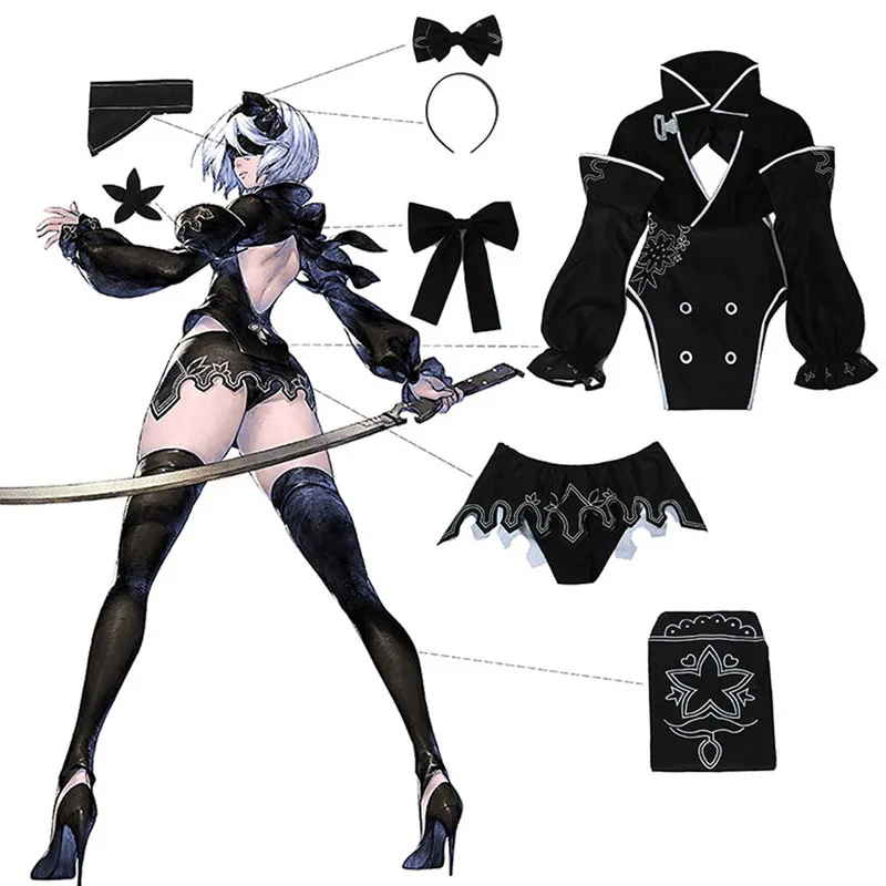 NieR: Reincarnation 2B Cosplay Costume Coat Shorts Outfits Halloween Carnival Party Suit
NieR: Reincarnation 2B Cosplay Costume Coat Shorts Outfits Halloween Carnival Party Suit