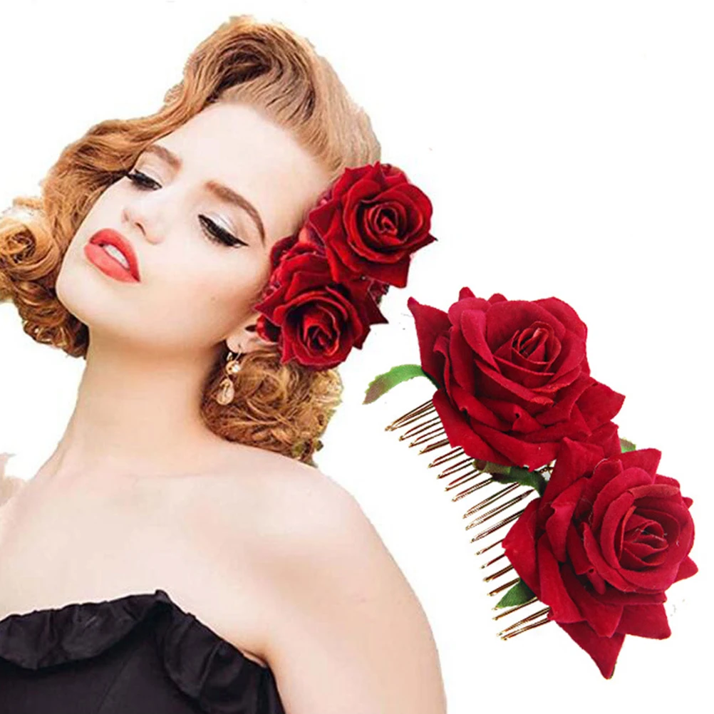 2 pcs Rose s Lightweight Wedding Party Bridal Hair Comb Flower Bridal Headb Headdress Photo Props Accessories
2 pcs Rose s Lightweight Wedding Party Bridal Hair Comb Flower Bridal Headb Headdress Photo Props Accessories