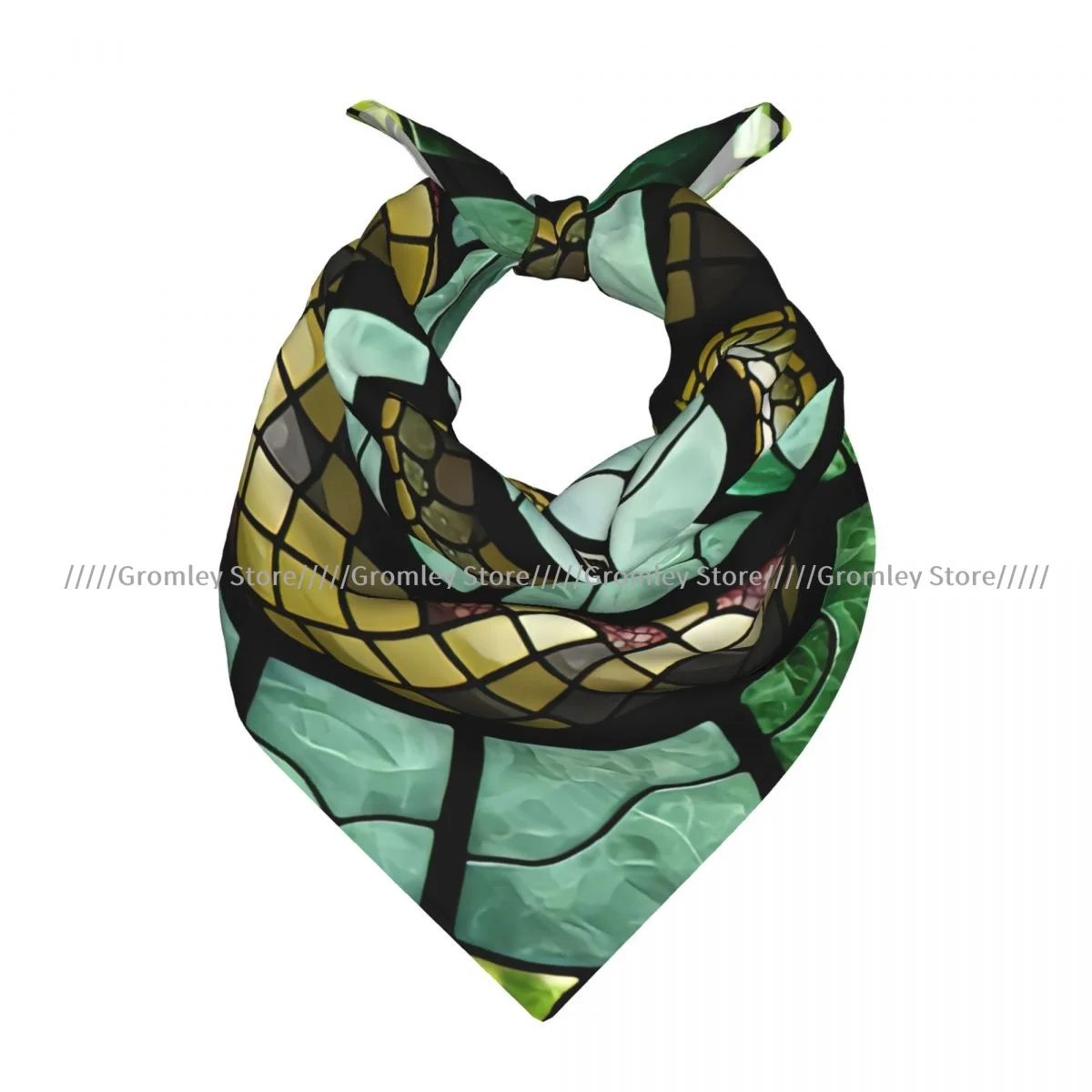 Square Scarf Women Stained Glass Style Snake Bandana Headscarf
Square Scarf Women Stained Glass Style Snake Bandana Headscarf