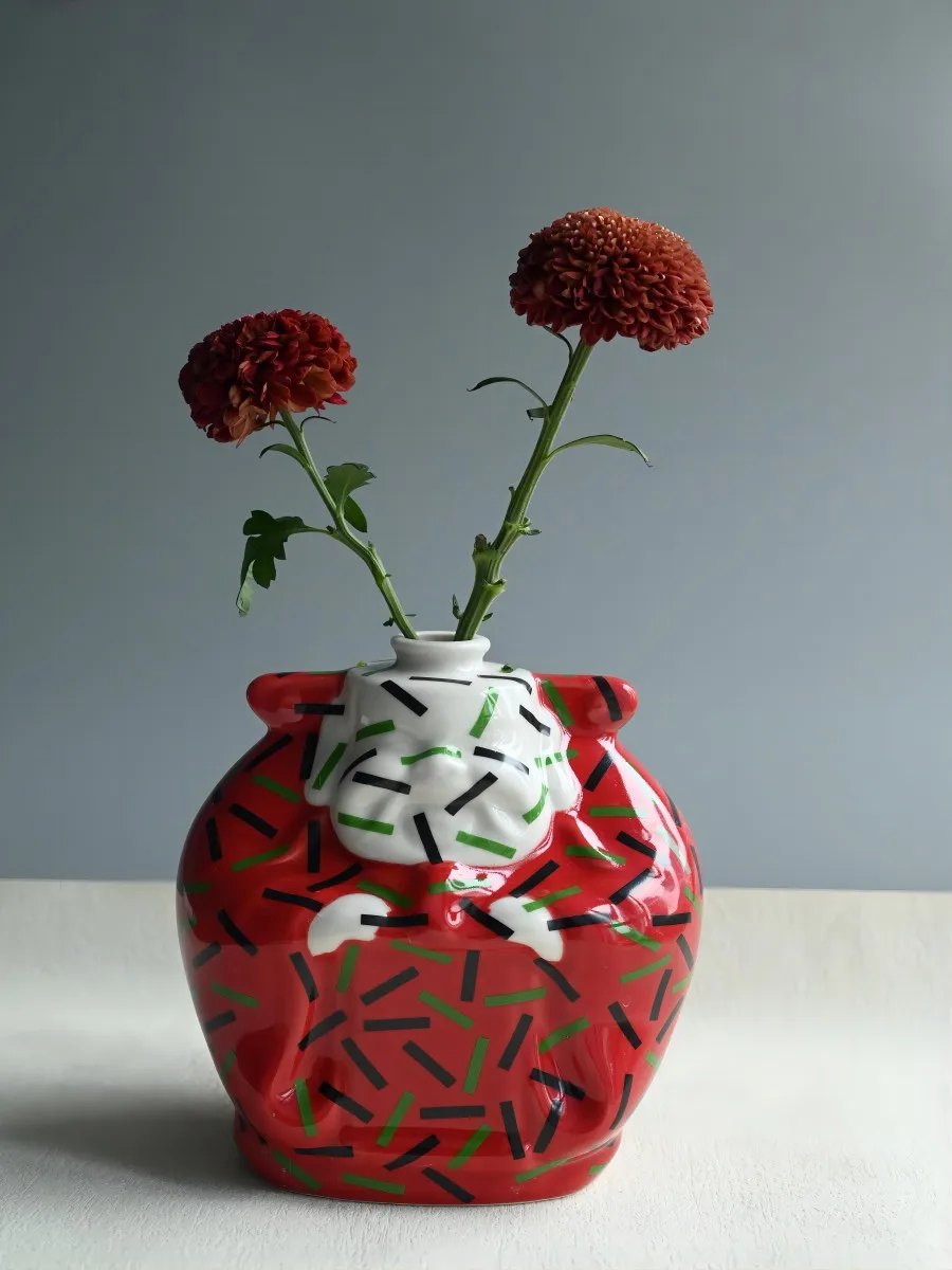 Natural Ceramic Flower Vase Home Decor Gift Red Decorator Happiness Celebration Flower Wealth Deity Sculpture Living Room
Natural Ceramic Flower Vase Home Decor Gift Red Decorator Happiness Celebration Flower Wealth Deity Sculpture Living Room