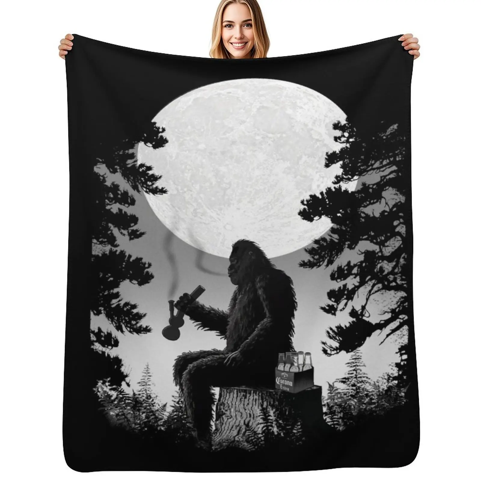 Bigfoot Chillaxin in the Forest Throw Blanket Warm Comfortable Blanket Gift for Parents Friends
Bigfoot Chillaxin in the Forest Throw Blanket Warm Comfortable Blanket Gift for Parents Friends