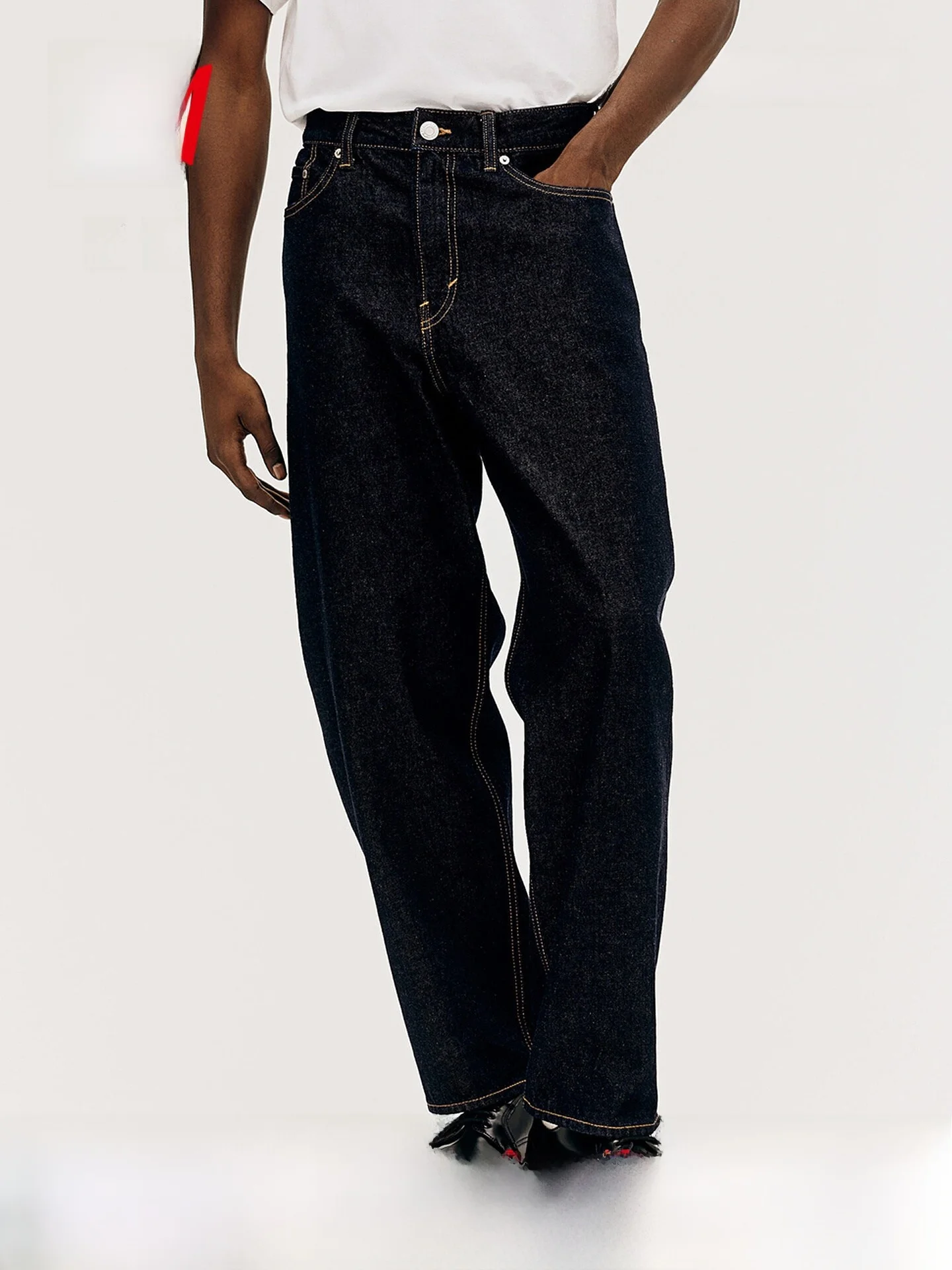 Men's Cotton Straight Leg Jeans Casual Loose Fit Trendy mid Waist Zipper Fly Comfortable Summer Jeans by H&M
Men's Cotton Straight Leg Jeans Casual Loose Fit Trendy mid Waist Zipper Fly Comfortable Summer Jeans by H&M