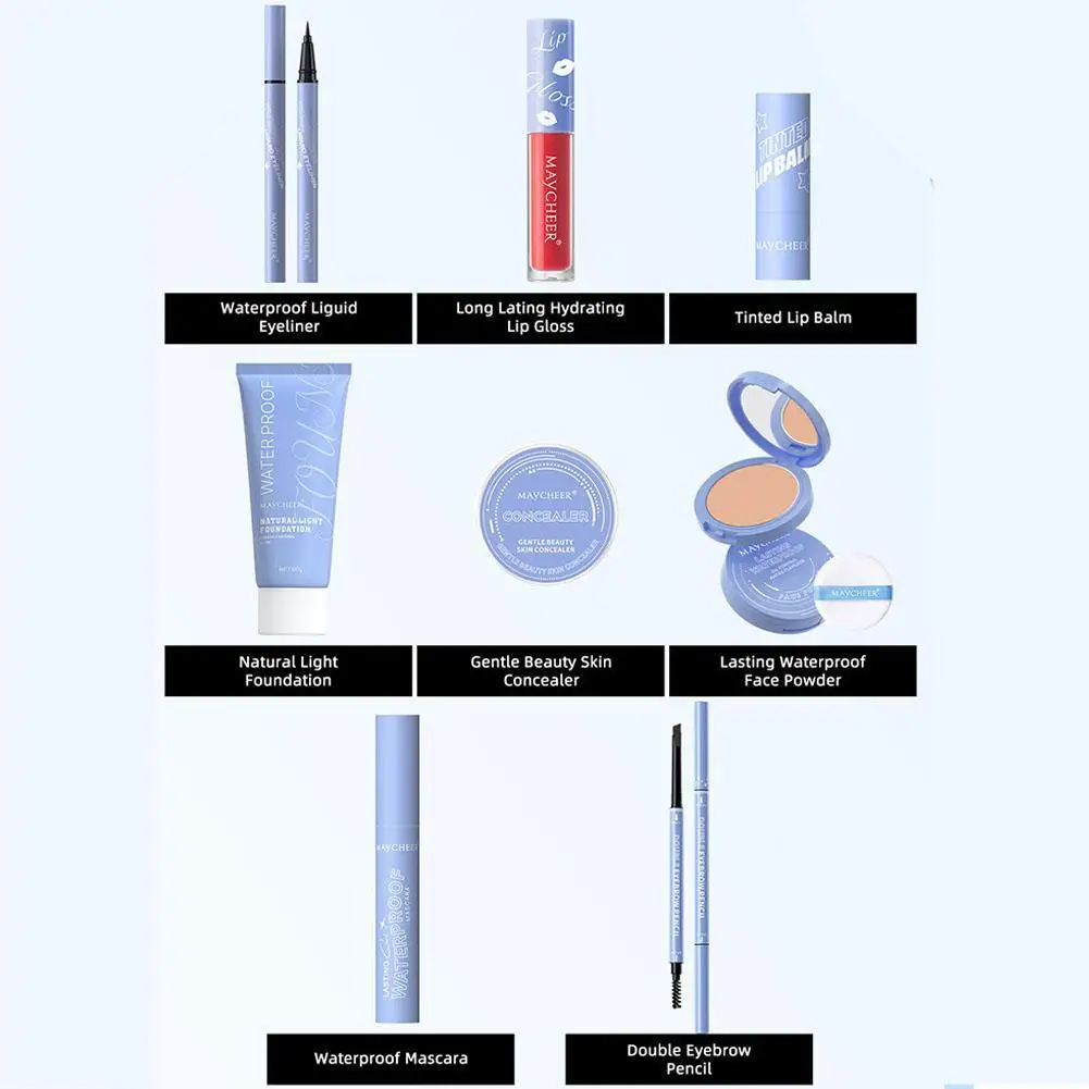 8-Piece Makeup Gift Set For Women Lipstick Powder Makeup Gift Box Set For Festivals Gift For Your Family Beauty Cosmetics 
8-Piece Makeup Gift Set For Women Lipstick Powder Makeup Gift Box Set For Festivals Gift For Your Family Beauty Cosmetics