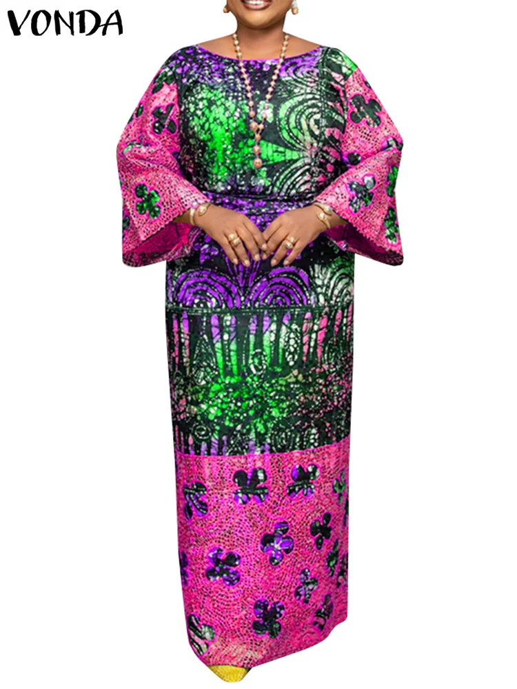 VONDA Women Long Maxi Dress Bohemian Printed Vestidos 2025 Vintage O neck Flare Sleeve Party Vestidos Casual Loose Sundress
VONDA Women Long Maxi Dress Bohemian Printed Vestidos 2025 Vintage O neck Flare Sleeve Party Vestidos Casual Loose Sundress