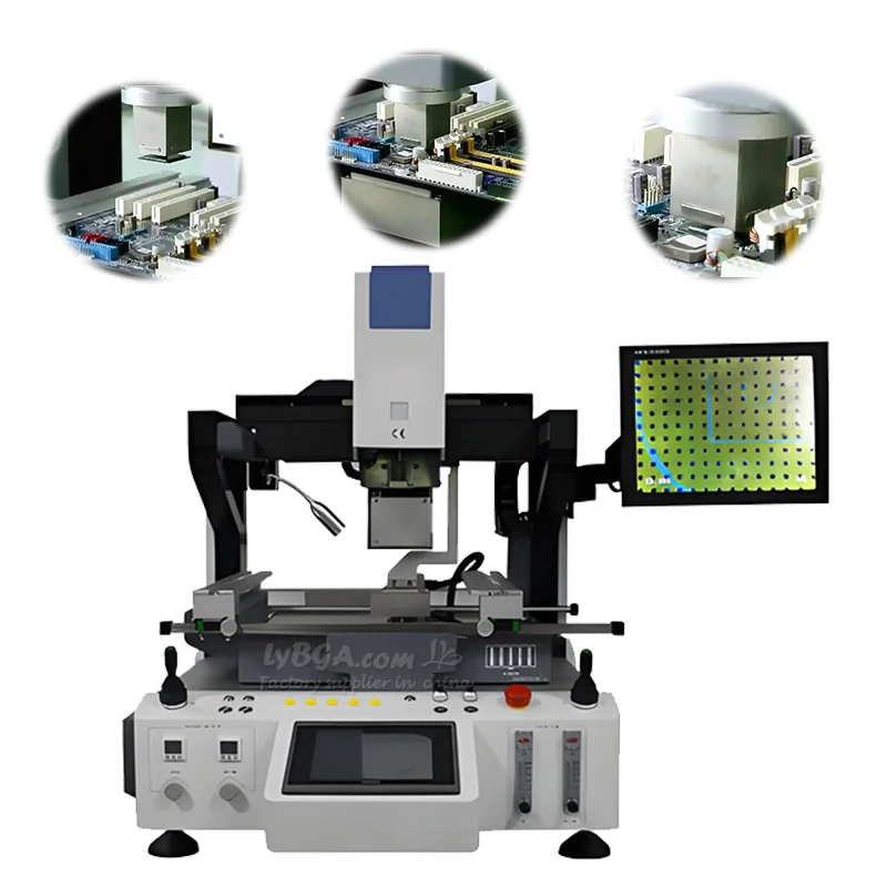 LYBGA 380V ZM-R7830A Optical Alignment Customized BGA Rework Station for SOP S0J QFP QFN BGA PLCC SCP and Other SMD Devices
LYBGA 380V ZM-R7830A Optical Alignment Customized BGA Rework Station for SOP S0J QFP QFN BGA PLCC SCP and Other SMD Devices