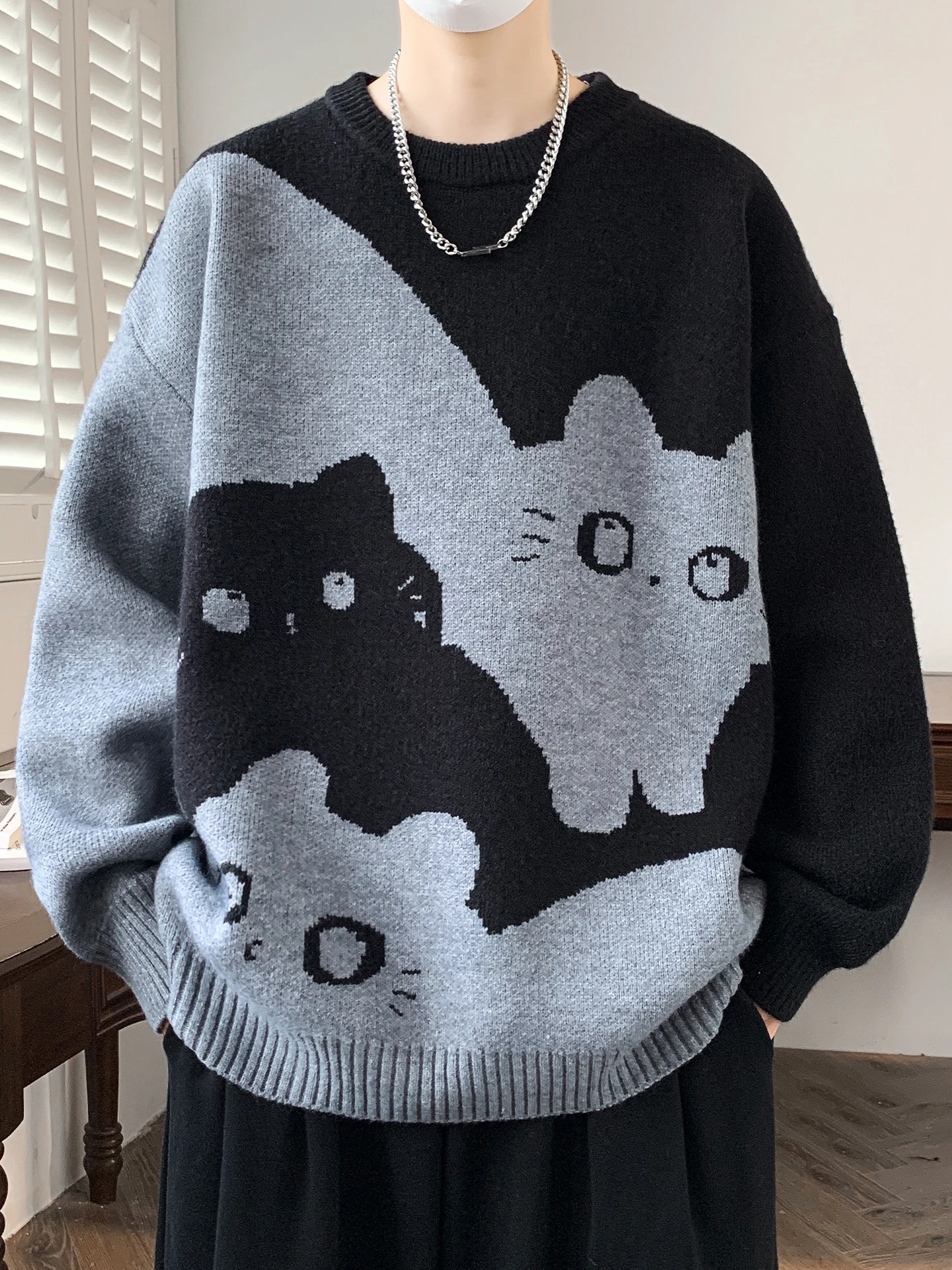 Thiened круглый вязаный свитер для мужчин, повседневный Sle Lazy Faion College, внутренняя одежда, свободный крой, осенне-зимняя одежда...
Thiened круглый вязаный свитер для мужчин, повседневный Sle Lazy Faion College, внутренняя одежда, свободный крой, осенне-зимняя одежда...