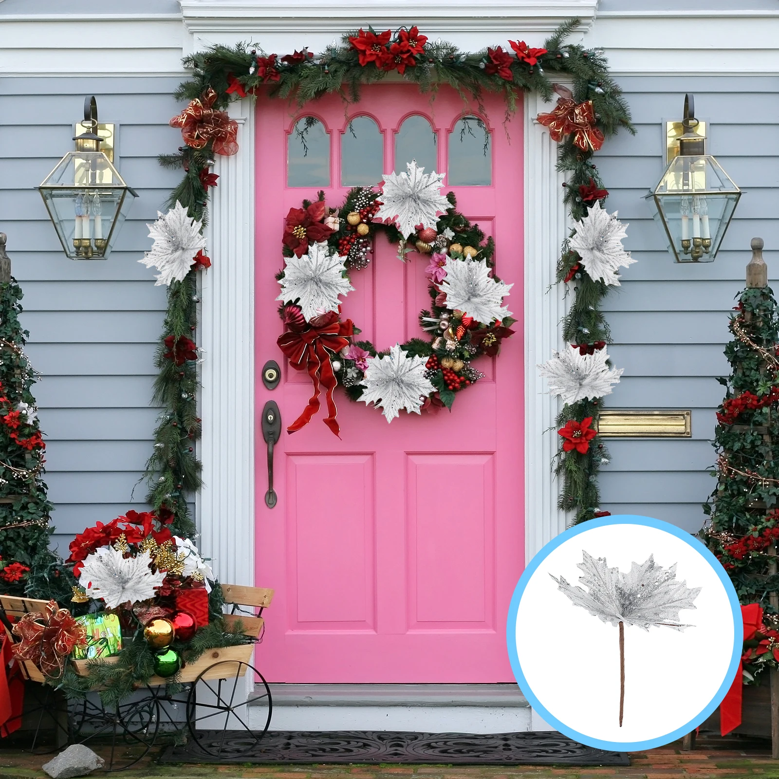 2 Pcs Christmas Decoration Artificial Flowers Party for Xmas Ornaments Decorative Flannel Fake Simulated
2 Pcs Christmas Decoration Artificial Flowers Party for Xmas Ornaments Decorative Flannel Fake Simulated