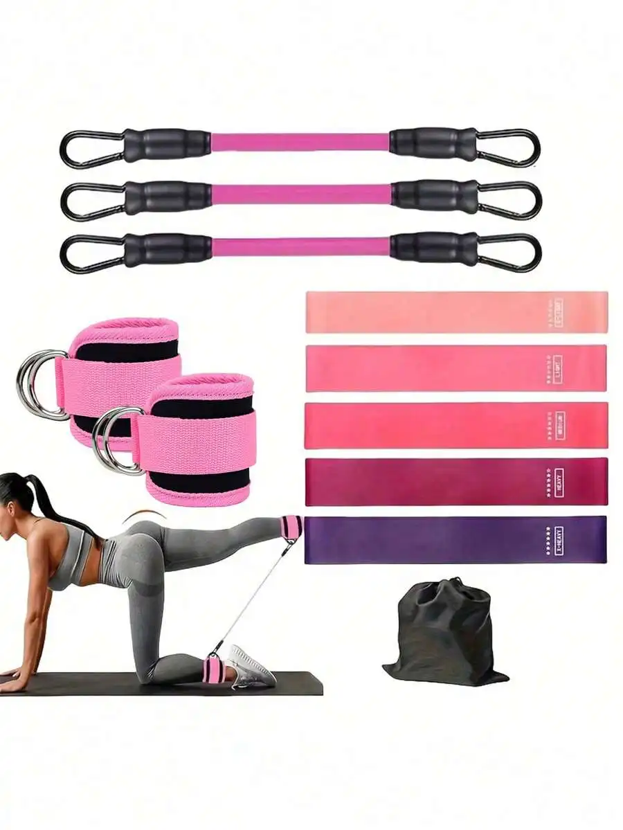 11pcs Resistance Booty Bands Leg Glute Training Kit, Ankle Strap Fabric Loop Bands Butt Lift Workout Equipment
11pcs Resistance Booty Bands Leg Glute Training Kit, Ankle Strap Fabric Loop Bands Butt Lift Workout Equipment