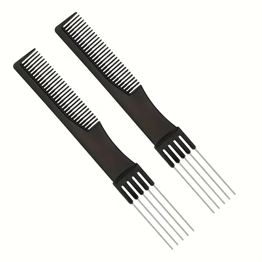 2/5pcs Teasing Comb with Metal Paddle Comb Suitable for Hair Styling (Black), Hair Styling Tools, Sleek Handle Design
2/5pcs Teasing Comb with Metal Paddle Comb Suitable for Hair Styling (Black), Hair Styling Tools, Sleek Handle Design