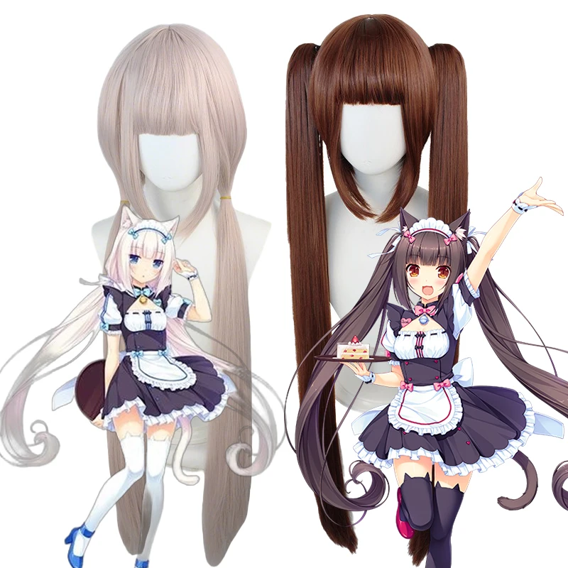Anime Nekopara Chocola Vanilla Cosplay Wig Long Brown Two Pigtail Chocolate Wig Pink Vanilla Cosplay Halloween Costume Party Wig
Anime Nekopara Chocola Vanilla Cosplay Wig Long Brown Two Pigtail Chocolate Wig Pink Vanilla Cosplay Halloween Costume Party Wig
