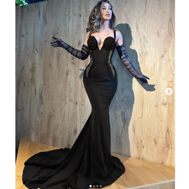 2025Новое поступление, модные перчатки, вязаный дизайн, черное длинное платье с бретелькой на шее, стильное платье для выступления на красной ковровой дорожке
2025Новое поступление, модные перчатки, вязаный дизайн, черное длинное платье с бретелькой на шее, стильное платье для выступления на красной ковровой дорожке