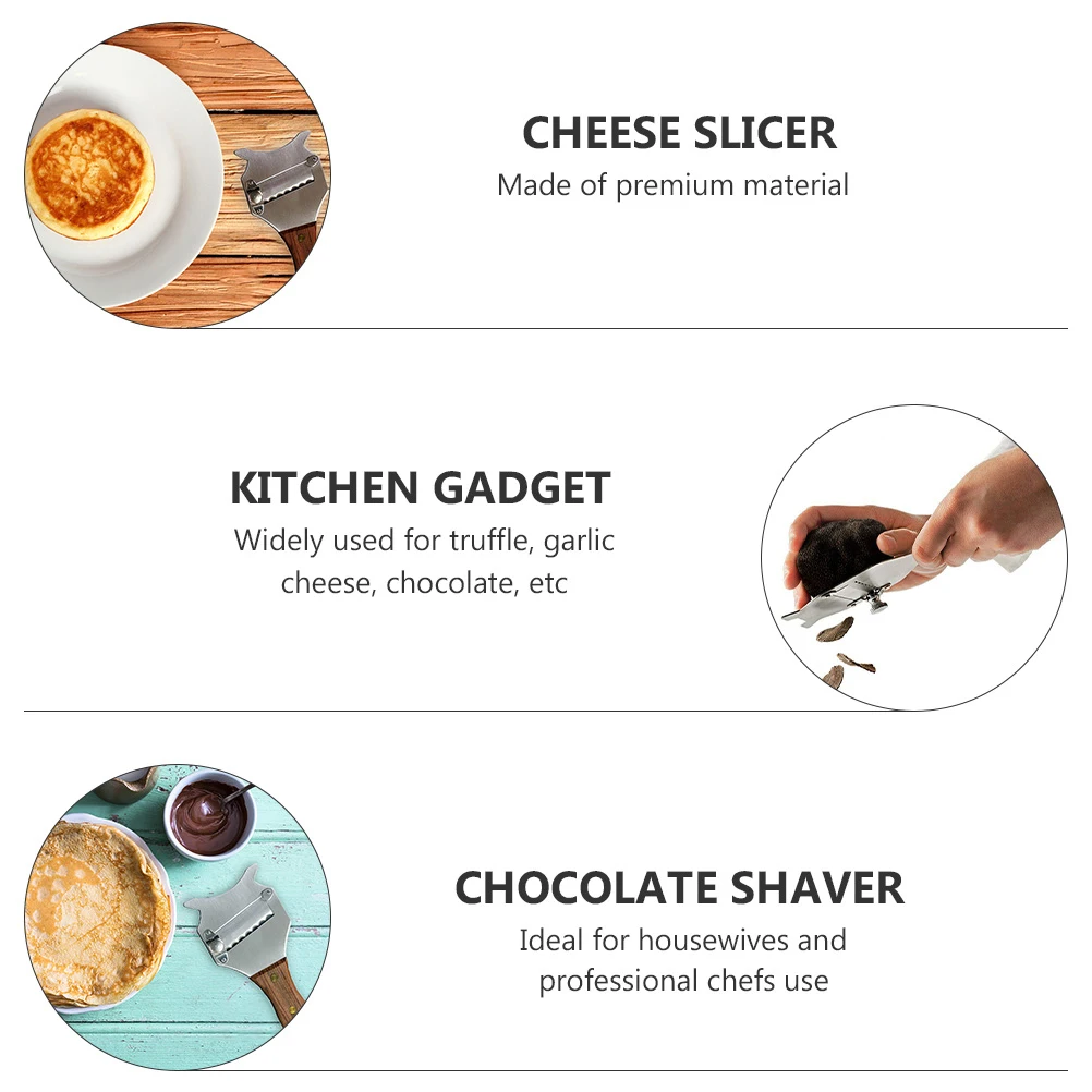 2pcs Truffle Planer Professional Cheese Slicer Stainless Steel Kitchen Tool Garlic Chocolate Shaver Rustproof Cake
2pcs Truffle Planer Professional Cheese Slicer Stainless Steel Kitchen Tool Garlic Chocolate Shaver Rustproof Cake
