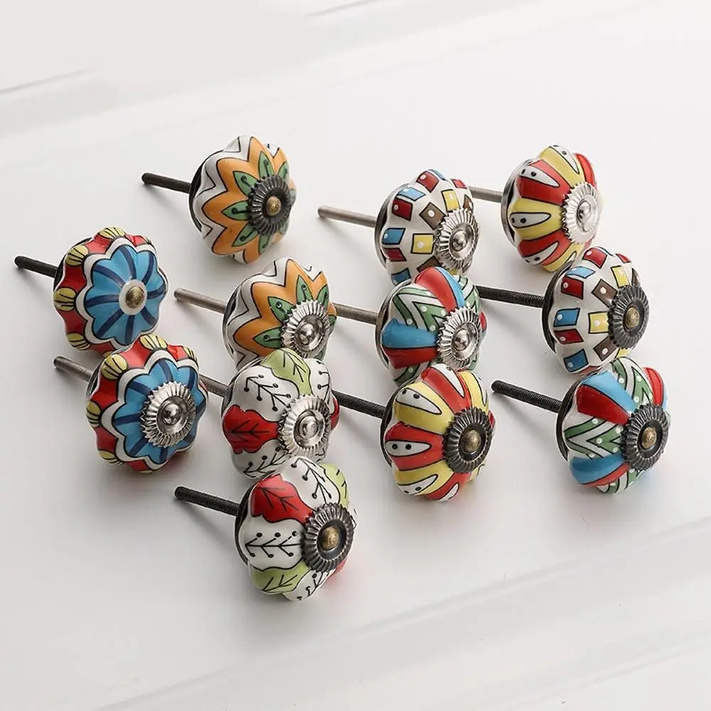 Simple Single Hole Ceramic Pumpkin Handle Round Vintage Door Pull Handles European Style Creative Drawer Knobs Wardrobe
Simple Single Hole Ceramic Pumpkin Handle Round Vintage Door Pull Handles European Style Creative Drawer Knobs Wardrobe