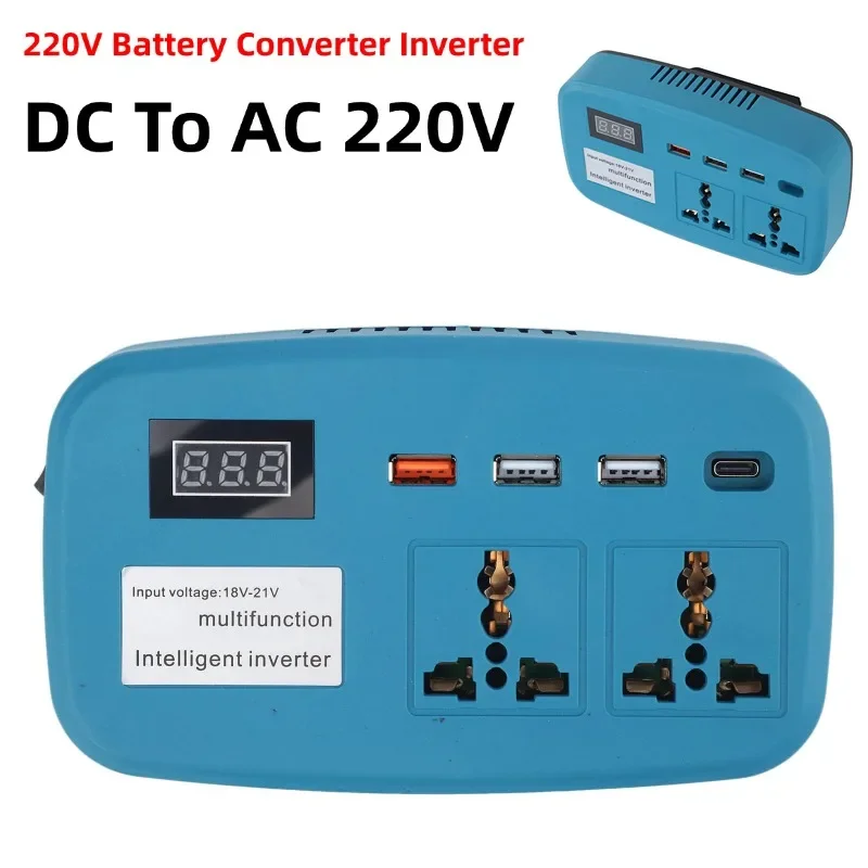 220V Battery Converter Inverter DC To AC 220V Smart Inverter For Outdoor Equipment/household Appliances Power-Tool Accessories
220V Battery Converter Inverter DC To AC 220V Smart Inverter For Outdoor Equipment/household Appliances Power-Tool Accessories