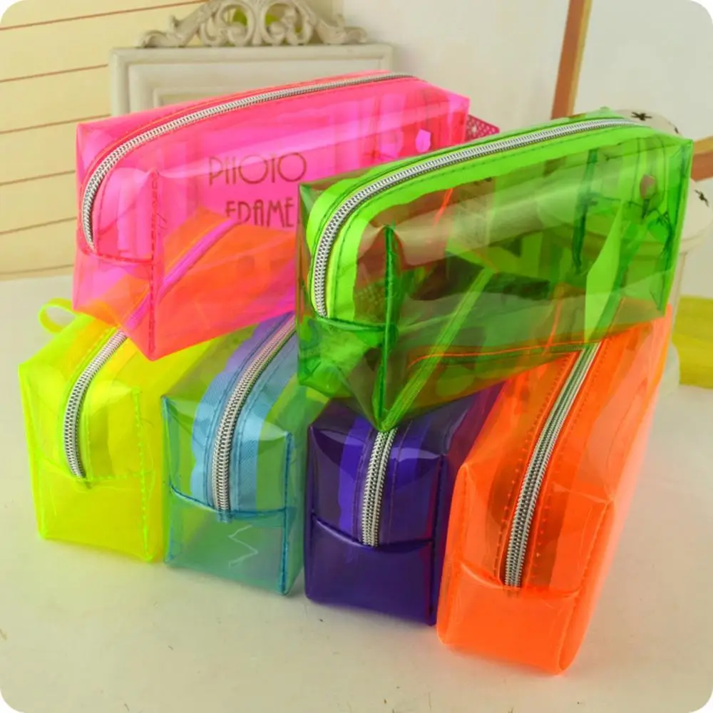 Large Capacity Pencil Case PVC Transparent Stationery Solid Color Storage Bag Stationery
Large Capacity Pencil Case PVC Transparent Stationery Solid Color Storage Bag Stationery