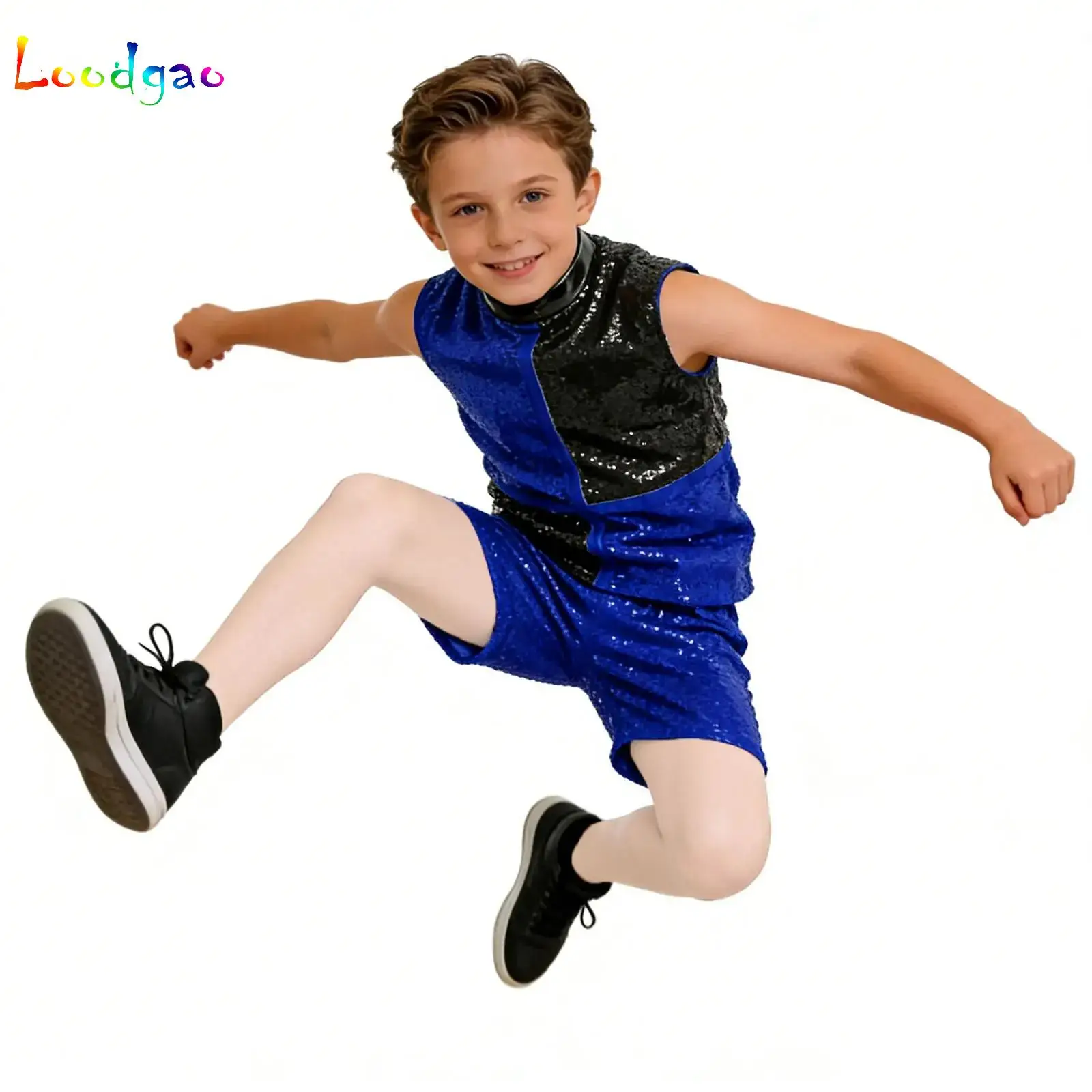 Kids Boys Fashion Party Set Jazz Dance Performance Outfit Sleeveless Shiny Sequin Color Block Top with Shorts Teens Streetwear
Kids Boys Fashion Party Set Jazz Dance Performance Outfit Sleeveless Shiny Sequin Color Block Top with Shorts Teens Streetwear