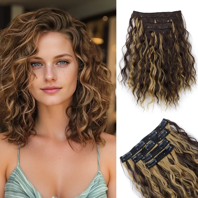 12 дюймов, 4 шт./компл., синтетические волосы на клипсе, женский короткий волнистый парик, прическа, пушистый шиньон для повседневного ношения
12 дюймов, 4 шт./компл., синтетические волосы на клипсе, женский короткий волнистый парик, прическа, пушистый шиньон для повседневного ношения